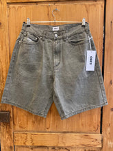 Load image into Gallery viewer, Obey - Big Wiig Baggy Denim Short - Black Olive wrinkle Wash
