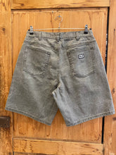 Load image into Gallery viewer, Obey - Big Wiig Baggy Denim Short - Black Olive wrinkle Wash
