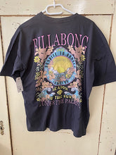 Load image into Gallery viewer, Billabong Floral Rocker T-Shirt- charcoal
