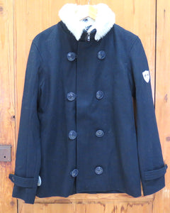 Makia Pea Coat - Mel Blue