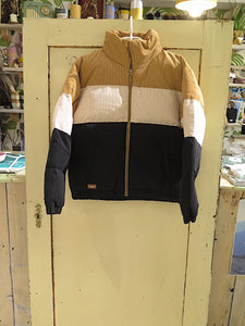 Iriedaily Cordy Puffer Jacket- black brown