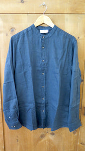 Mazine - Altona Linen Shirt - Ink Blue