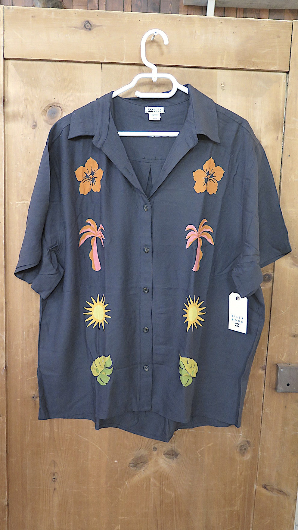 Billabong On Vacation Shirt- dark brow