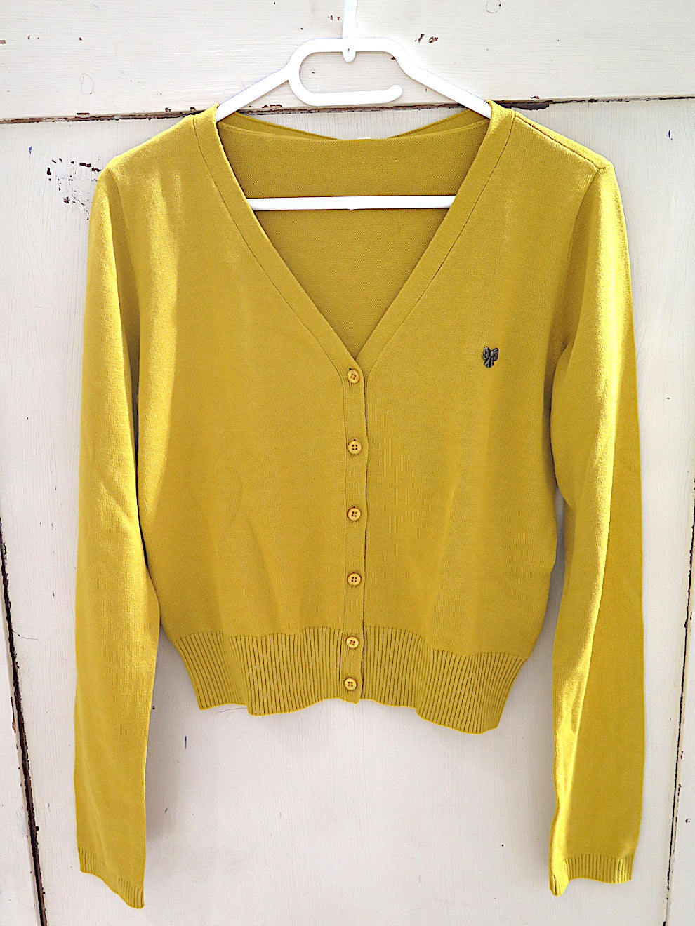 Blutsgeschwister- Save the World Cardi- yellow solid