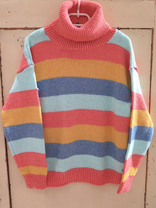 Roxy Roll Pullover- multicolor