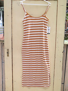 Rip Curl -Bobbi Stripe Midi Dress- blush